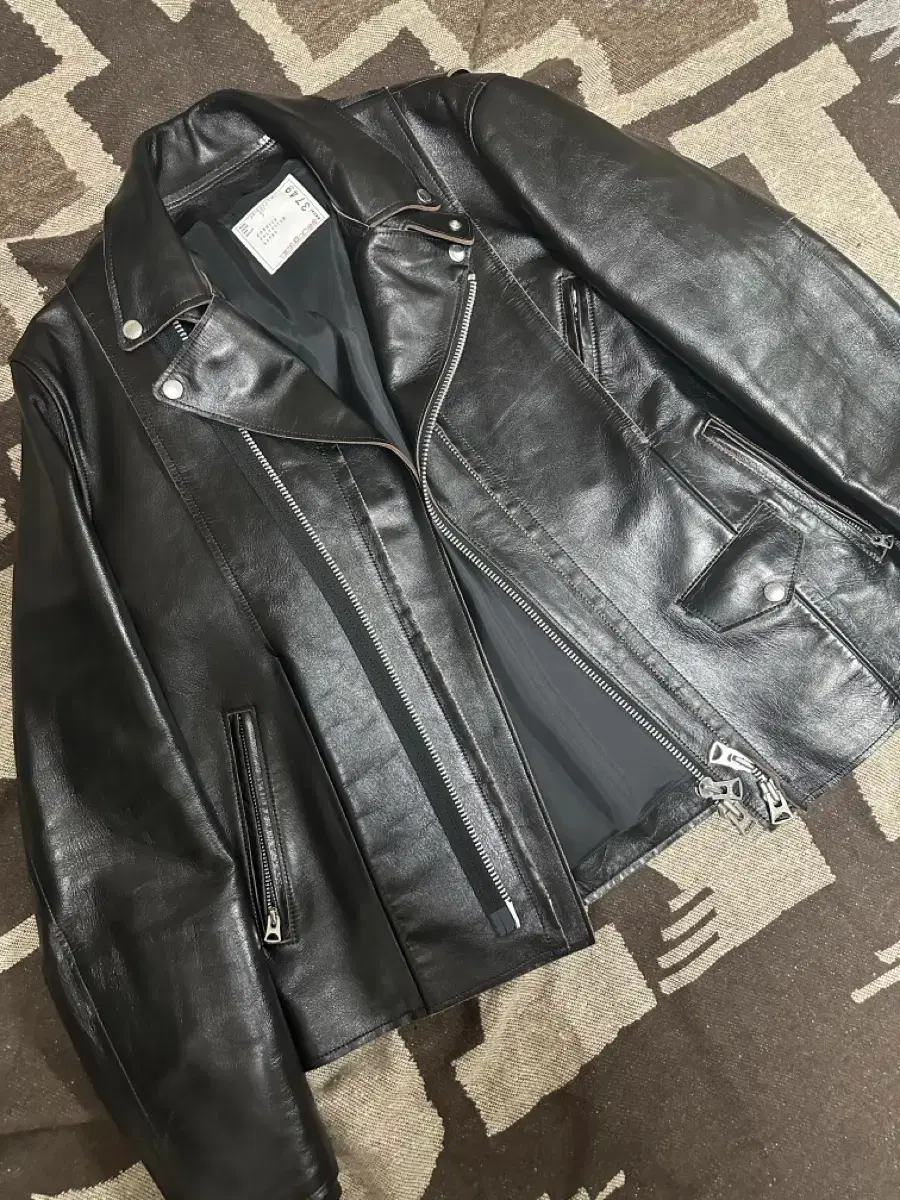3 25AW SACAI LEATHER JACKET BLACK シュン 25AW SACAI LEATHER JACKET